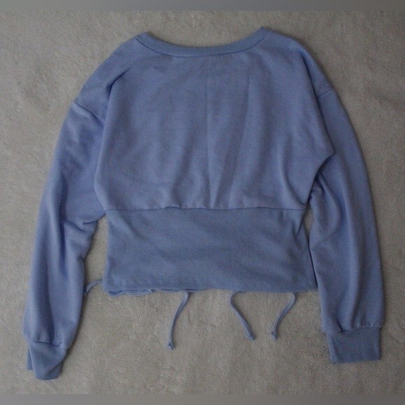 No Boundaries corset inspired blue sweater - Picture 3 of 6